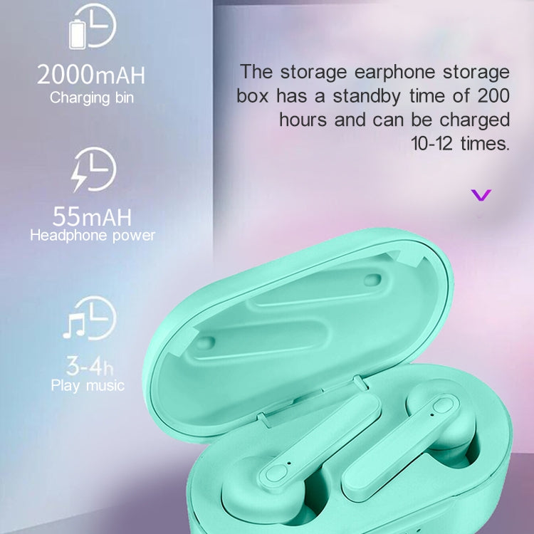 Écouteurs sans fil Bluetooth 5.0 étanches IPX DT-5 avec boîtier de charge magnétique, prise en charge des appels et fonction Power Bank.